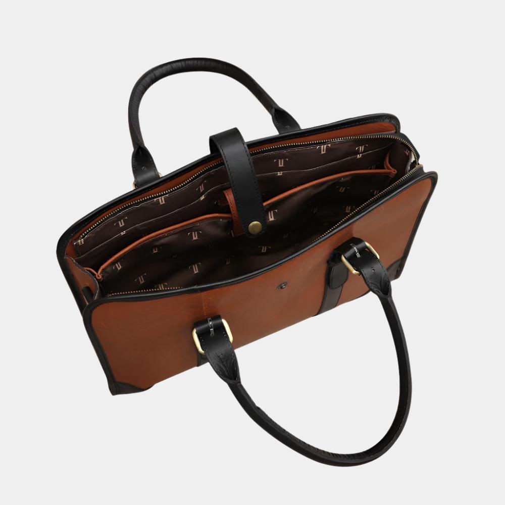 Portofino Leather Messenger Bag