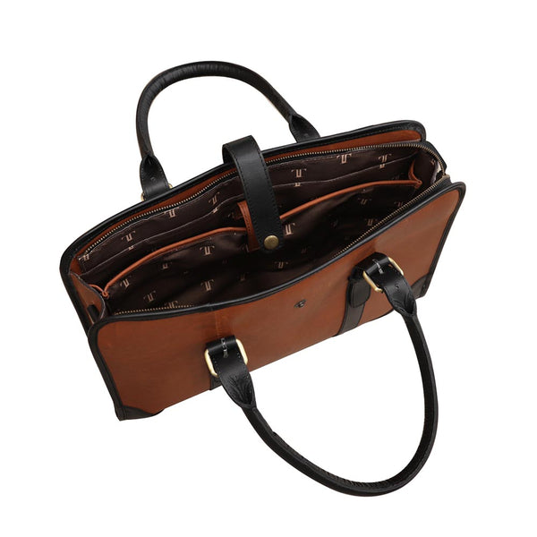 Portofino Leather Messenger Bag
